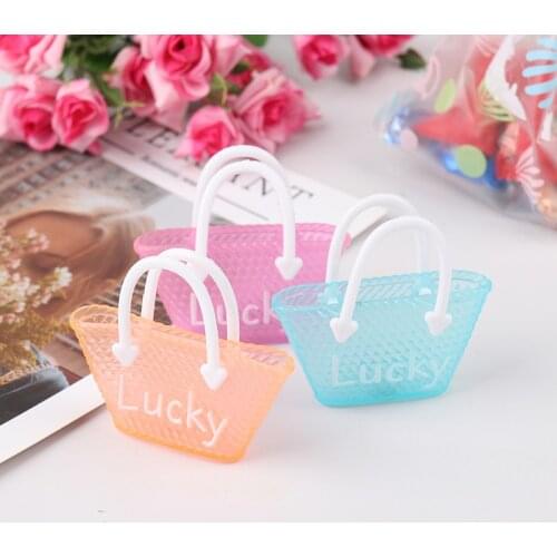 3 Pcs/lot Dollhouse Fashion Princess Doll Handbag Bag Dolls Accessories Children Simulation Mini toys