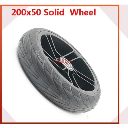 8 Inch 200x50 Solid Wheel Tyre 200*50 Solid Tire with Plastic Hub for Electric Scooter Accessories