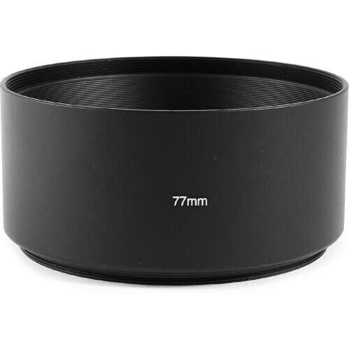 FULL-Screw Mount 77mm Hood for Telephoto 80-200mm Lens Shade Black