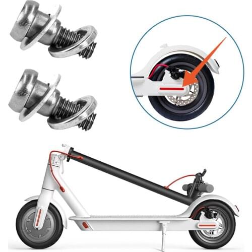 Stainless Steel Scooter Rear Wheel Fixing Bolt Screw Set Assembly Silver For Xiaomi M365 Pro Electric Scooter Screws Accessories