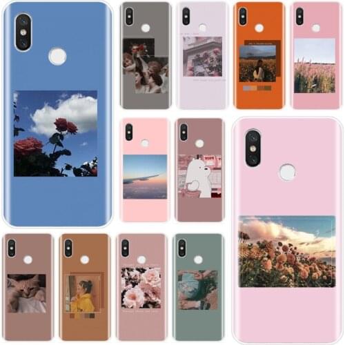 Lock Screen Aesthetic Cover TPU Phone Case For xiaomi 4 4S 5 5S PLUS 5C 6 6X 8 8SE 8lite 9 9SE MAX 2 3