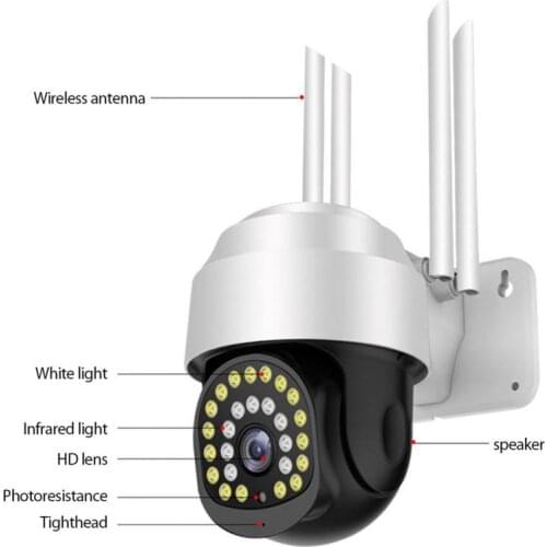 1080P HD Camera Wifi Outdoor Spherical Waterproof Low Power IP Camera Wireless Surveillance IR Camera Real-time Monitoring