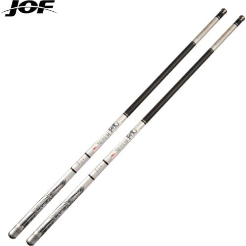 JOF 2.7M -7.2M Carbon Fiber Fishing Rod Telescopic Ultra-light Hard Pole for Stream Freshwater Fishing Pole
