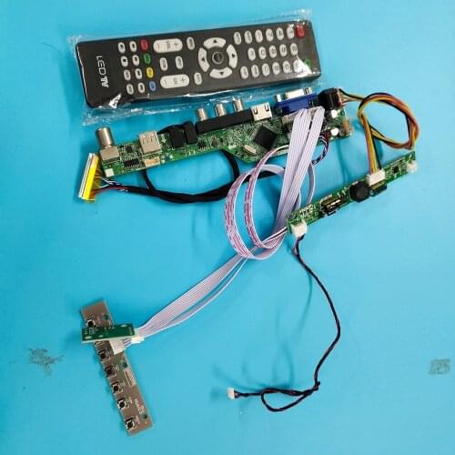 Kit For LTM200KT10/LTM200KT12/LTM200KT13/LTM200KT07/LTM200KT08 LCD LED Remote Controller Board 1600x900 TV+HDMI+VGA+AV+USB Panel