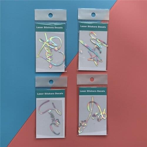 KPOP BP Laser Holographic Sticker JENNIE Refrigerator Sticker Notebook Sticker LISA Pink Ink Signature Sticker BLINK