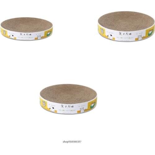 Cat Scratcher Cardboard for Indoor Cats Round Scratch Bowl Suitable for Small/Medium/Large Cat for Furniture Protection Dropship