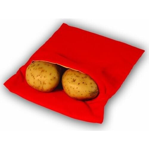 Potato Bag Microwave Potatoes Baking Cooking Bag Baked Rice Pocket Easy Cooker Kitchen Gadgets 1pcs Red Washable