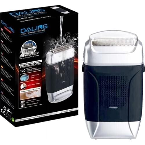 Powerful electric shaver wet dry electric razor for men grooming washable foil beard facial shaving machine rechargeable USB