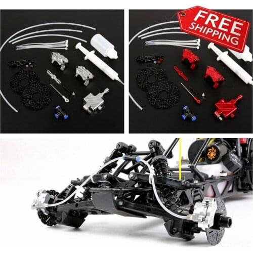 NEW Upgrade Part Baja Hydraulic Disc Brake Set for Baja Front Wheel for 1/5 HPI ROVAN KM Baja 5B SS