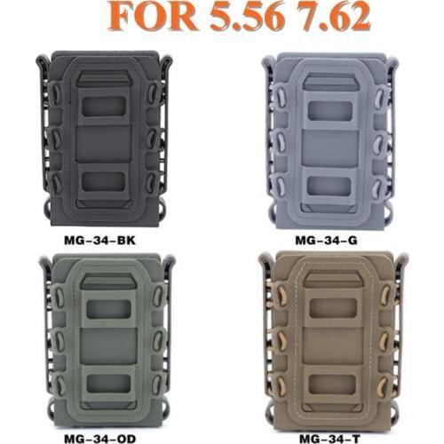 New 5.56mm 7.62mm Fast Mag Pouch Tactical Magazine Pouch Holster Molle Belt Fast Attach Carrier Holster 5.56 7.62 Pouch