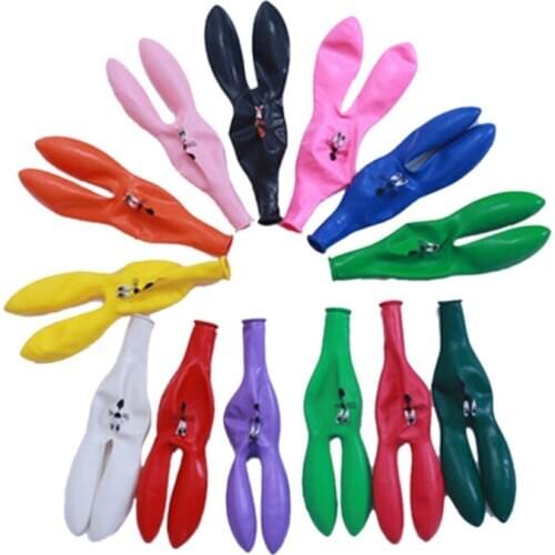 New Cute Rabbit Inflatable Ball Wedding Party Decoration Latex Balloons Kids Toy