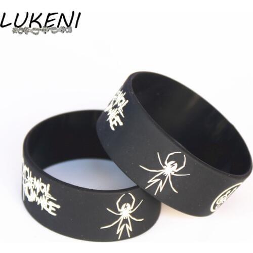 LUKENI New My Chemical Romance Silicone Wristband Rubber Power Spider Rock Band Bracelet& Bangles Music Lover Wholesale SH065