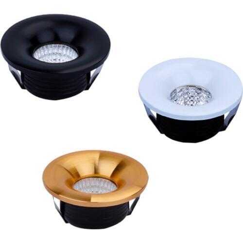 Dimmable LED COB Downlight AC110V 220V 3W Recessed LED Spot Light lumination Indoor Decoration Ceiling Lamp