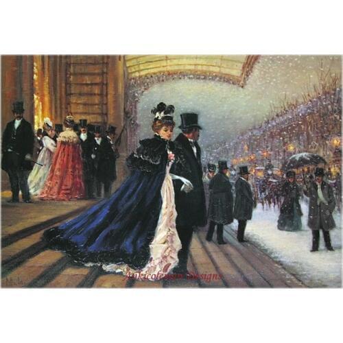 Needlework for embroidery DIY DMC High Quality - Counted Cross Stitch Kits 14 ct Oil painting - New Years Eve