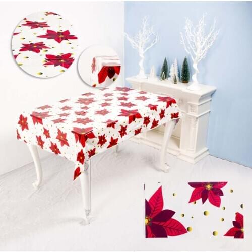 180*110cm Creative Colorful Disposable Tablecloth Snowman Table Cover Baby Shower Birthday Decorations For Home Party Supplies