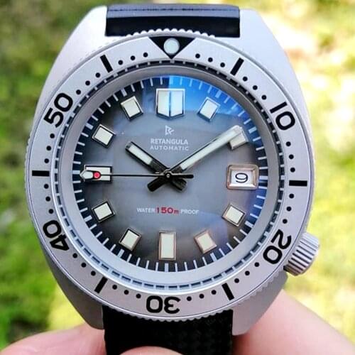 Sports Watch Men NH35 Automatic Mechanical Wristwatch 150m Diver 41mm Stainless Steel Luminous Clocks Relojes Para Hombre 2021