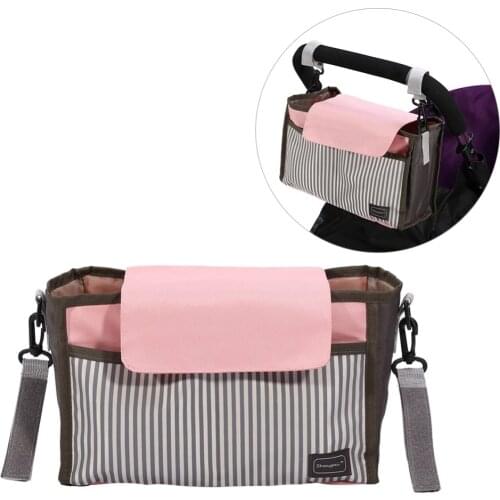 Baby Stroller Organizer Bag Mummy Diaper Bag Hook Baby Carriage Waterproof Large Capacity Stroller Accessories Travel Nappy