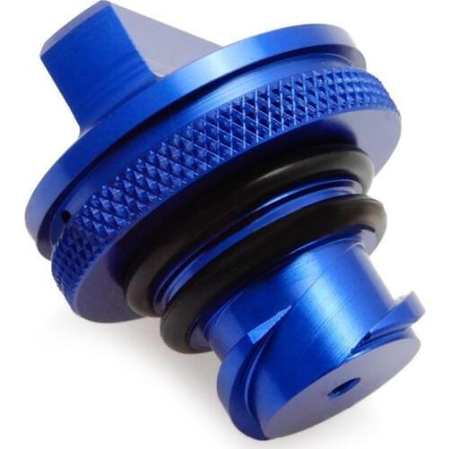 Aluminum DEF Fuel Cap Blue Truck Permanent Cap universal