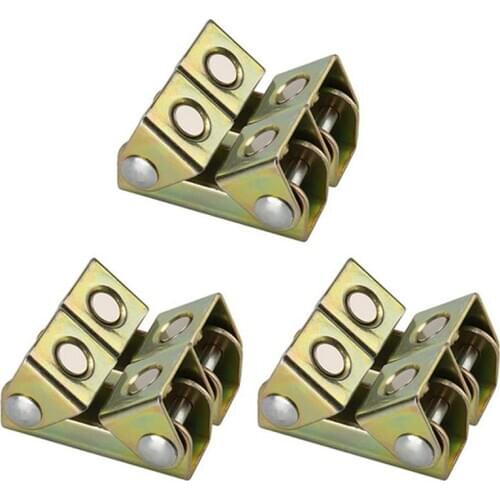 V Type Welding Jig Magnetic Welding Clamps Fixture Adjustable for Door Window Tool V Pads Weld Holders Hand Tool 6Pcs