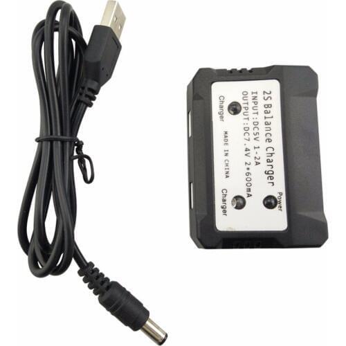 7.4V Lithium Battery Charger for X8C X8G X8HW H501S H502S H502E H216A MJX B3 B3H BUGS 3H B2W B6 Bugs D80 F18 F17 F100 F200SE