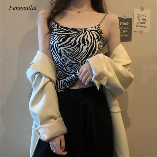 Womens 2021 Spring and Summer Korean New Knitted Base Shirt with Short Outside Vest Strap Top