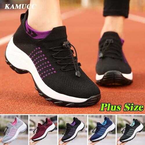 Spring Women Sneakers Shoes Autumn Flat Slip on Platform Tenis for Women Breathable Mesh Sock Sneakers Shoes Zapatos De Mujer