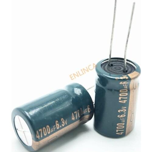 10pcs/lot 6.3V 4700UF 13*20 high frequency low impedance aluminum electrolytic capacitor 4700uf 6.3v 6.3v4700uf 20