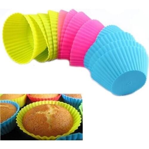 12 Pcs Soft Round Cake Muffin Chocolate Cupcake Liner Bakeware Baking Cup Mold
