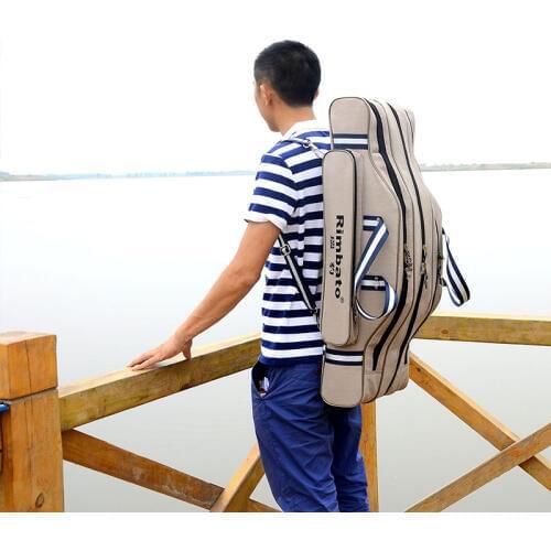 2/3 Layer 80/90/120/130cm Fishing Portable Multifunction Nylon Fishing Bags Fishing Rod Bag Fishing Tackle XA99G