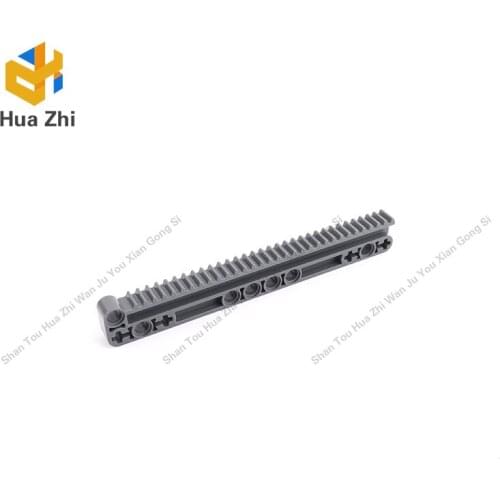 Building Blocks Parts 18942 2PCS Technic Gear Rack 1 x 14 x 2 with Axle and Pin Holes LEGOING MOCS Education