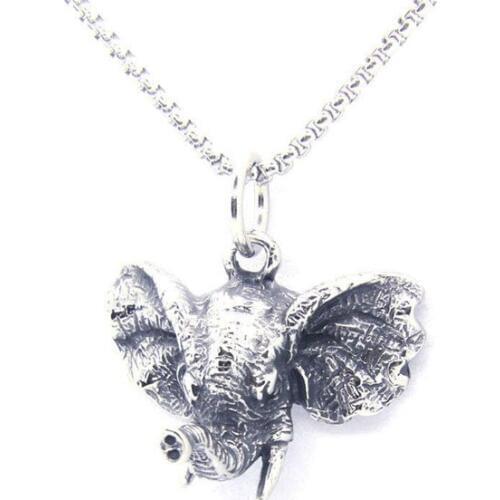 2018 Fashion Cute Long Nose Elephant Pendant 316L Stainless Steel Jewelry Ladies Mens Thailand Elephant Pendants Necklace