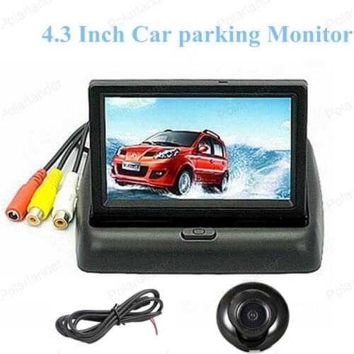 4.3 Inch TFT LCD display 12V Car Parking Monitor with HD 360 CCD Car Parking Reverse Camera car parking system