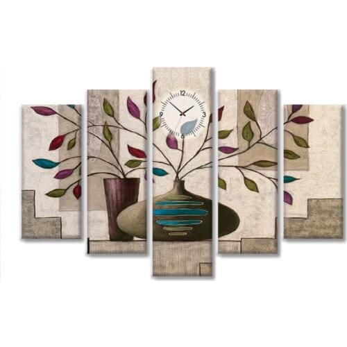 5 Pieces Floral Picture Artwork for Home Decor Canvas Wall Art 5 piece Painting Home Decor Framed Giclee Decoration for office