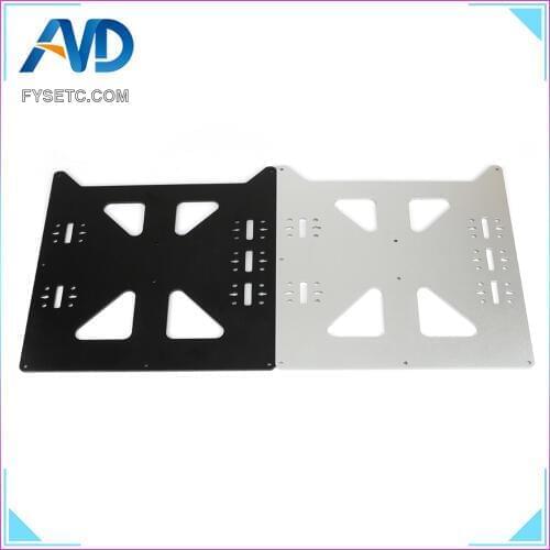 Aluminum Y Carriage Anodized Plate Black Silver Upgrade V2 Prusa i3 V2 Hot Bed Support Plate For Prusa i3 DIY 3D Printer parts