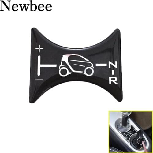 Newbee Car Sticker For BENZ SMART FORTWO 451 BRABUS 2007-2014 3D Gel Decal Cover Gear Shift Knob Panel Decoration Emblem Badge