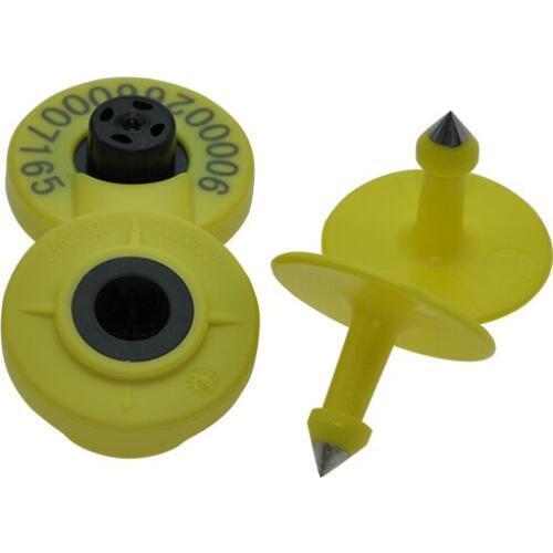 50 pairsFarm Animal Identification Card TPU Cattle Cow Ear Tag Nail Signs With Words number Typing Copper Head Earrings Ear Nail