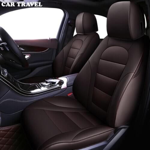 CAR TRAVEL Custom leather car seat cover for mercedes w204 w211 w210 w124 w212 w202 w245 w163 accessories covers for vehicle