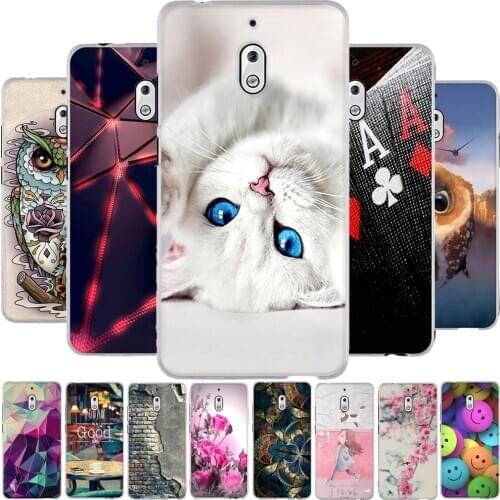 For Nokia 2.1 Case Back Cover For nokia 2.1 TA-1080 Coque TPU 3D Pattern Case For Nokia2.1 Silicone Bumper Funda 5.5 inch Case