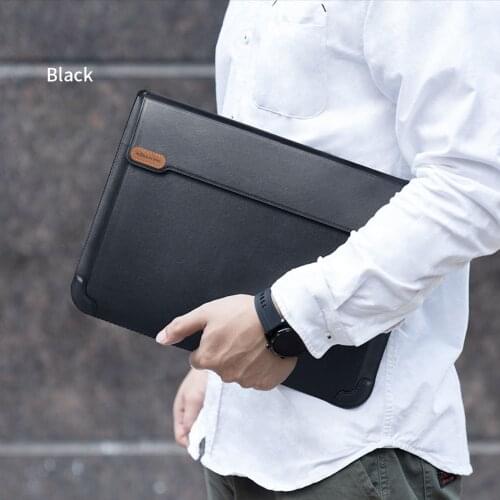 For Macbook Pro 13 14 15 16 inch Case Nillkin Versatile Laptop Sleeve PU Multi-Function Business Leather Laptop Bag With Stand