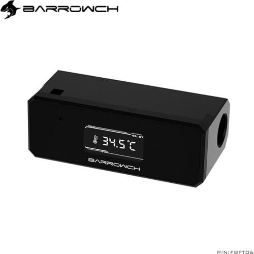 FBFT06, water temperature meter with TFT BARROWCH digital display, used for computer water cooling temperature monitoring