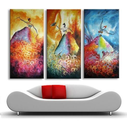 Handmade oil painting on canvas modern 100% Best Art ballet Figurative Oil Painting original FI-050