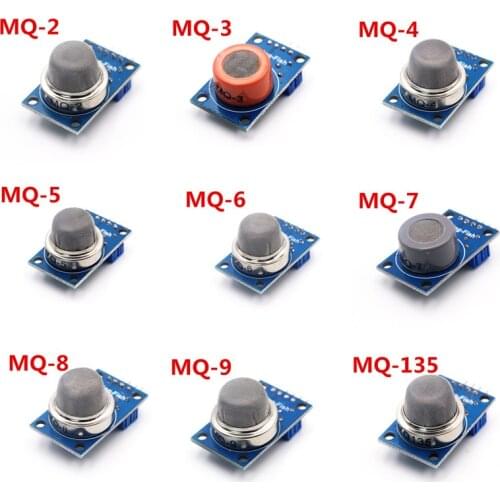 MQ-2 MQ-3 MQ-4 MQ-5 MQ-6 MQ-7 MQ-8 MQ-9 MQ-135 Detection Smoke methane liquefied Gas Sensor Module for Arduino Starter DIY Kit