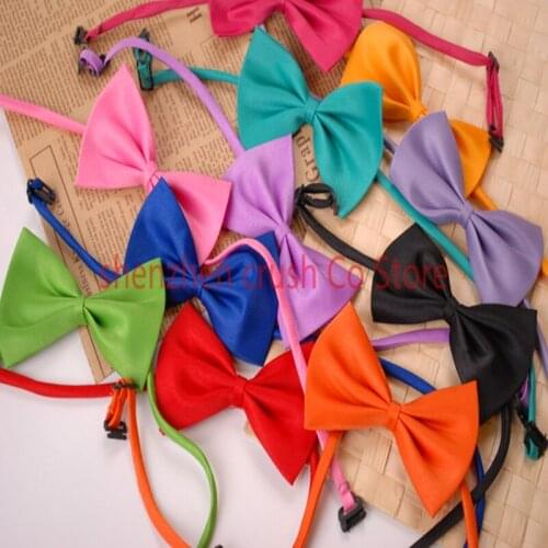 500pcs dog bowtie Ribbon Cat Dog Bow Tie Adjustable dog Grooming Accessories Multicolor for dogs Holiday supplies