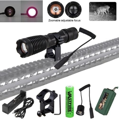 Zoomable 10w LED Infrared IR940nm Flashlight Night Vision Infrared Radiation Focus Tactical Outdoor Night Hunting Torch Lanterna