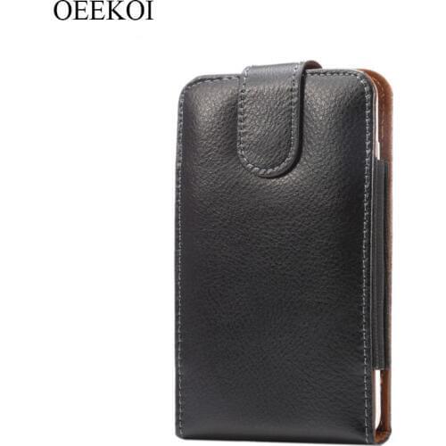 OEEKOI Genuine Leather Belt Clip Pouch Cover Case for Coolpad M3/Cool Play 7C/Cool Play 7/Cool M7/Canvas/Cool Play 6