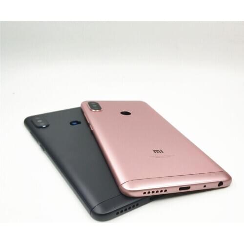 Original Battery Back Cover For Xiaomi Redmi Note5 Back Housing Rear Door Case Redmi Note 5 pro Power Volume Buttons+Camera Lens