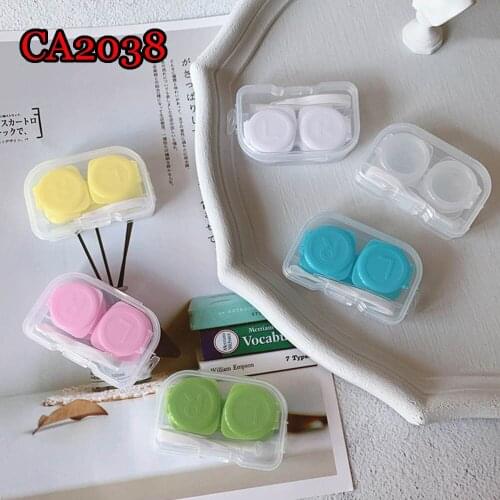 Simple Cosmetic Pupil Box Color Japanese Compression Duplex Box Contact Lens Case Mini PP Box Storage Box