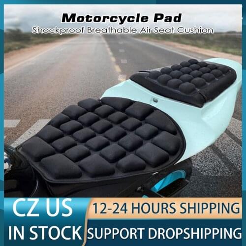 Motorcycle Pad Shockproof Breathable Air Seat Cushion TPU 3D Motorcycle Cushion Sun-proof Breathable Seat Pad