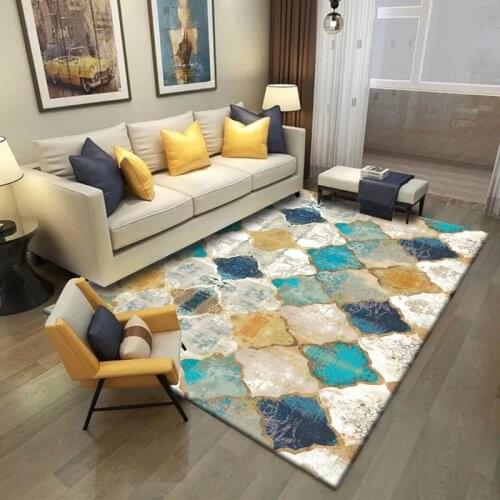 Retro American Geometry Moroccan Ethnic Style Carpets for living Room Bedroom Decor Carpet Kids Room play Area Rugs Customized