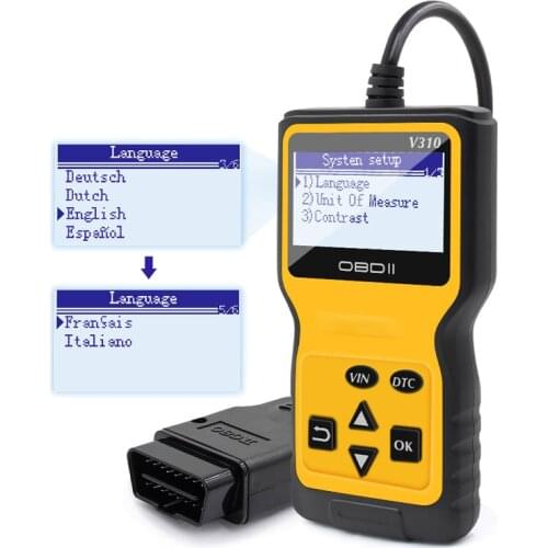 V310 V1.1 Code Reader OBDII / EOBD OBD OBDII Car Auto Diagnostic Tool obd2 scanner automotriz easydiag 16 pin VS ELM 327 V1.5